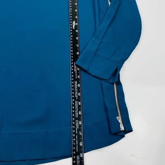 SOFT SURROUNDINGS Lisse Semi‎ Sheer Pullover Blouse - Picture 6 of 9